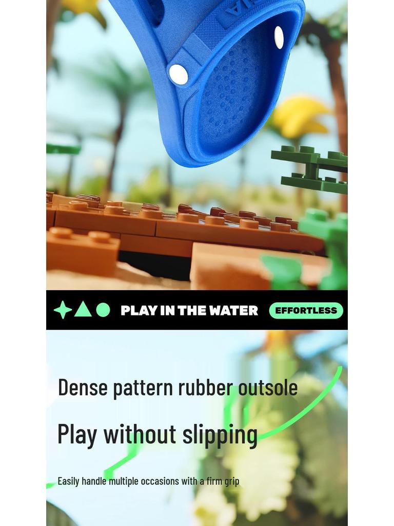 Sandales Sabots Antidérapantes en EVA pour Enfants, Semelle Épaisse, Port Extérieur, Convient aux Garçons et Filles d'Âge Moyen et Plus Âgés
