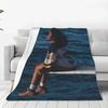 Warm Soft Blankets Travelling Sza Hip Hop Music Throw Blanket Ocean Flannel Bedspread Bedroom Aesthetic Sofa Bed Cover