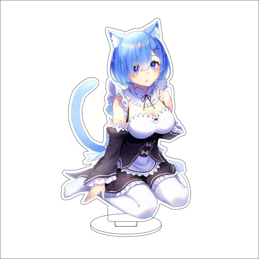 16CM Anime ZERO Starting Life in Another World Cosplay Acrylic Stand Ornaments Elsa Gran Hilte Figure Stand Halloween Gift