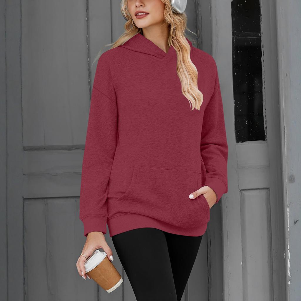 Women's Solid-color Fashionable Long-sleeved Top