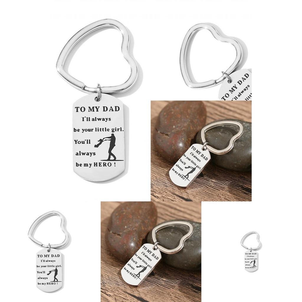 Elegant To My Dad Stainless Steel Pendant Necklace For Fathers Special Day
