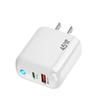 Dual-Port PD45W GaN Fast Charger with International Compatibility and LED Indicator