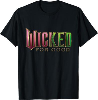 Maglietta con Logo Rosa-Verde Wicked-for Good