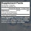 Magnesium-Lysinat-Glycinat Nahrungsergänzungsmittel, Hohe Absorption, 120 Kapseln pro Flasche
