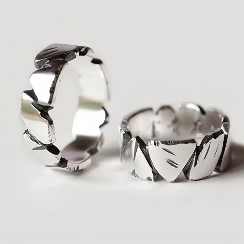 Verstellbare offene Ringe für Paare Antiksilber Minimalistisches Design und vielseitig tragbar Modeschmuck-Accessoire