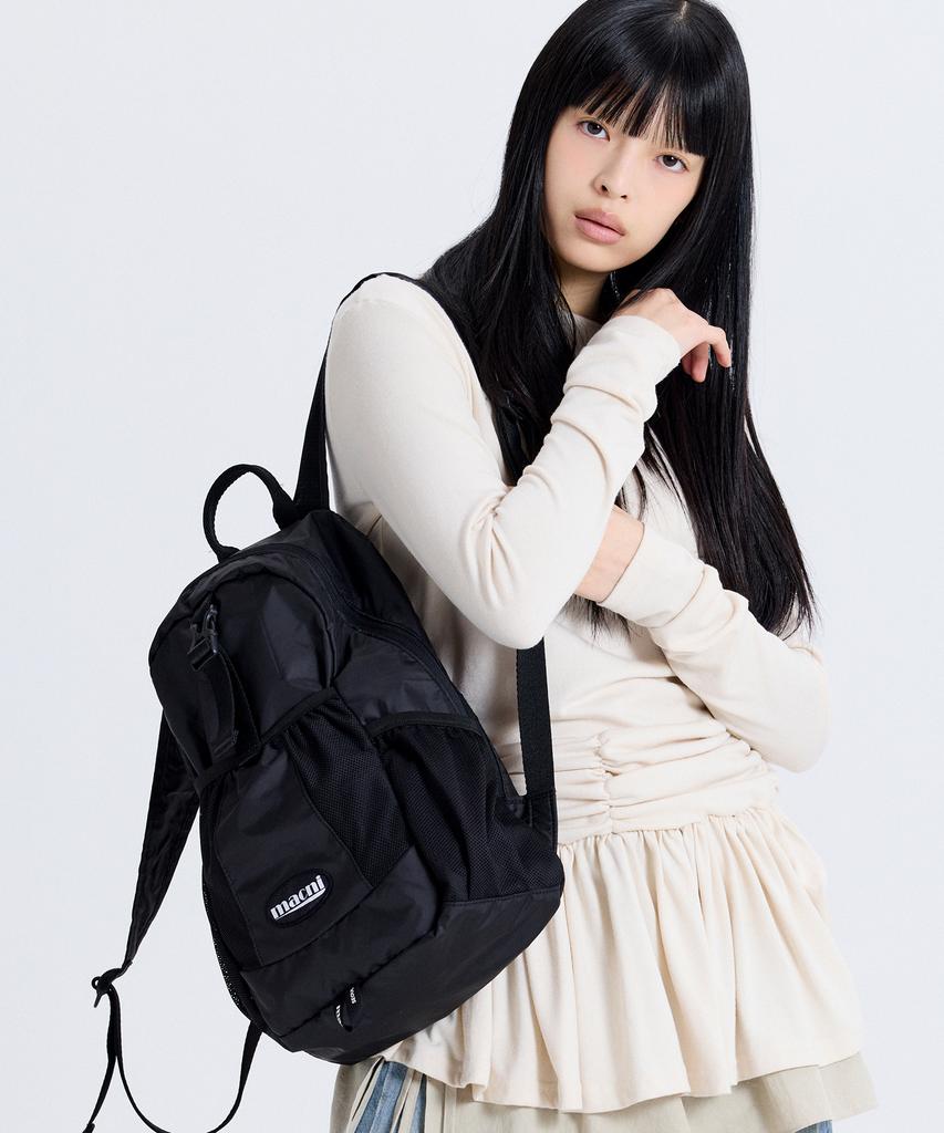 Macni Tracker Nylon Backpack Black