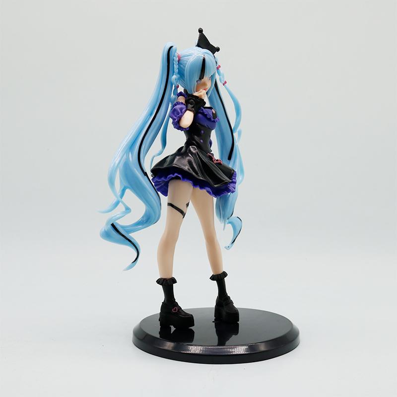 Anime Hatsune Miku Gothic Lolita Style Action Fairy Mirror Sleeping Beauty Action Fairy Winter Cherry Igure Pvc Doll Model Toys