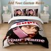 Bedding Set 1 Duvet Cover 2 Pillowcases Billie Eilish Print Soft Bed Linen Bedroom Decor