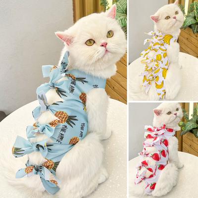 Pet Cat Weaning Clothes Sterilization Jumpsuit Anti-licking Surgery Recovery Care Suit for Cat Puppy Kitten