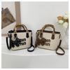 Straw bag women's popular niche design women's bamboo bag women's shoulder messenger bag summer seaside beach bag