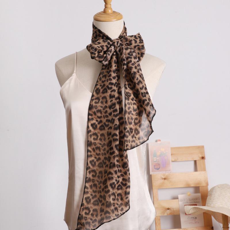 Small Long Polka Dot Scarf Printed Loose Streamer for Women  Spring and Autumn Versatile Decorative Scarf Simple Hairband