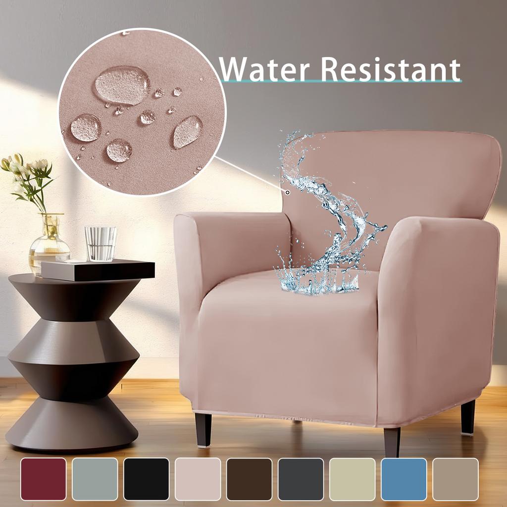 Spot sofa cover, waterproof milk silk small sofa cover, elastic solid color single sofa cover