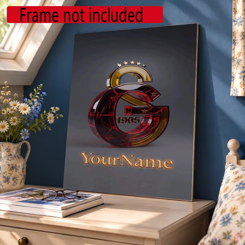Galatasaray Customize Your Name Diamond Painting Round Diamond Diy Frameless Holiday Artwork Suitable For Home Office Wall Decoration