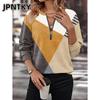 JPNTKY Women's Fashion Casual Long Sleeve V Neck Blouses & Shirts