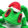 Yousheng 2Pcs Christmas Frog Fridge Magnet 3D Printed Movable Joints Santa Hat Frog Fidget Toy Articulated Animal Figurine Fridge Magnetic Frog