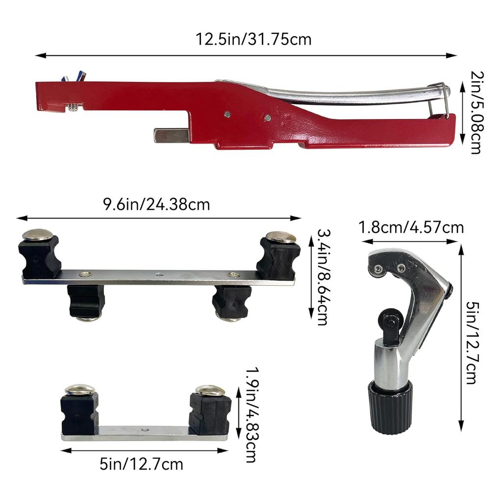 STEELMIGHT 7-Piece Pipe Bender Kit, Tube Bender, Copper Pipe Bending Tool, 1/4", 5/16", 3/8", 1/2", 5/8", 3/4", 7/8
