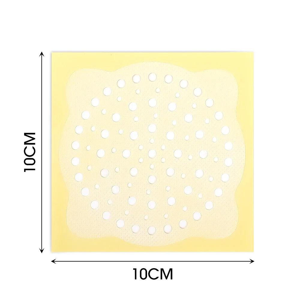 100/5pcs Mesh Disposable Floor Drain Sticker Hair Catcher Stopper Anti-blocking Filter Sticker Bathroom Shower Cleaning Tools