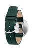 ARNE JACOBSEN STATION 53209-2088P, 40mm, Scandinavian Design, Water Resistant (Quiet Design with No Second Hand), Evergreen Leather Strap
