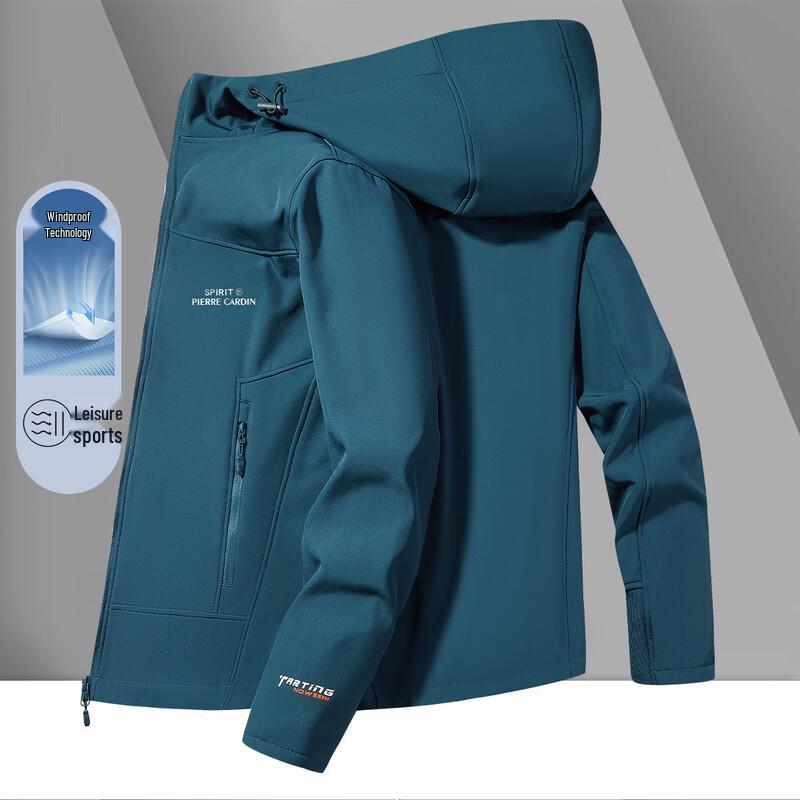 Pierre Cardin Outdoor Windproof Softshell Hooded Jacket