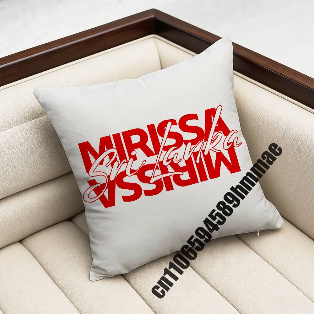 

For Mirissa Sri Lanka Flag Throw Pillow Case Sham 45x45cm 35x35cm Square Bedroom Pillowcase Cushion Cover 30x30cm