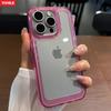 Candy Transparent HD Bumper Case For iPhone 16 15 Pro Max 14 13 12 11 X Xs Max XR 7 8 Plus Mini SE Shockproof Cover