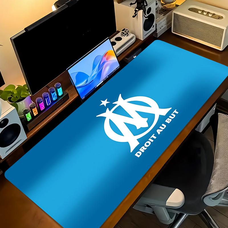 Olympique de Marseille Print Cushion Non-slip Laptop Tablet Big Mousepad XXL Mat Mini PC Playmat With Lock edge