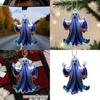 Design Luminous Ghost Acrylic Car Pendant Halloween For Car Interior Decoration