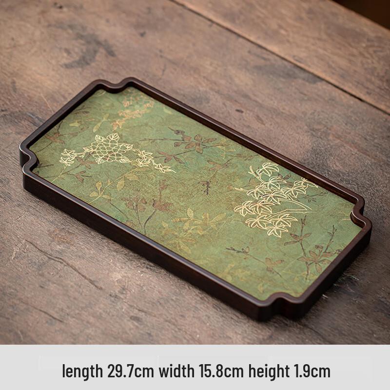 New Chinese Style Walnut Dry Tea Tray Rectangular C-Style