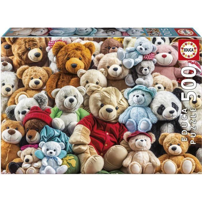 Puzzle - EDUCA - Nounours - 500 pieces - 48x34 cm - Pour enfants a partir de 10 ans