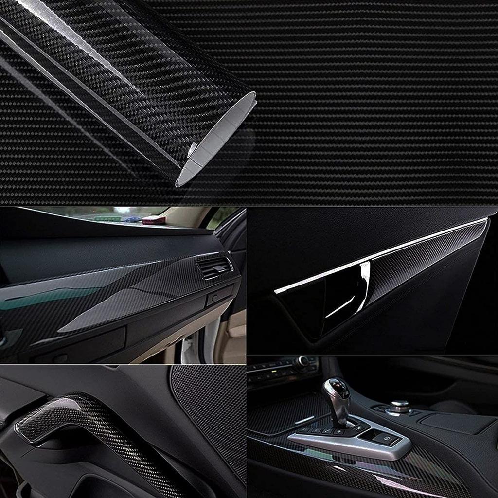 Carbon Sheet, Black Carbon Fiber, Vinyl Sticker, Wrapping Film, High Gloss, Auto Wrap Film,