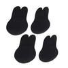4Pcs Adhesive Pasties Washable Reusable Health Safe Practical Adhesive Intangible Bra for Dance