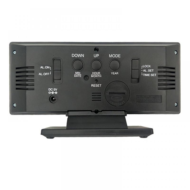 Electronic Clock Multifunction Temperature Display for Rest Night LED Display Desk Alarm Clock