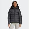 Пуховик Женский Essentials CLIMAWARM Stripes Synthetic Down Hooded Jackets 3 (JX7814) Черный