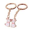 2 Pieces Cute Animal Keychain Set Magnetic Keychains Alloy Material Fashion Bag Pendant Trendy Bag Charm for Kids Girls