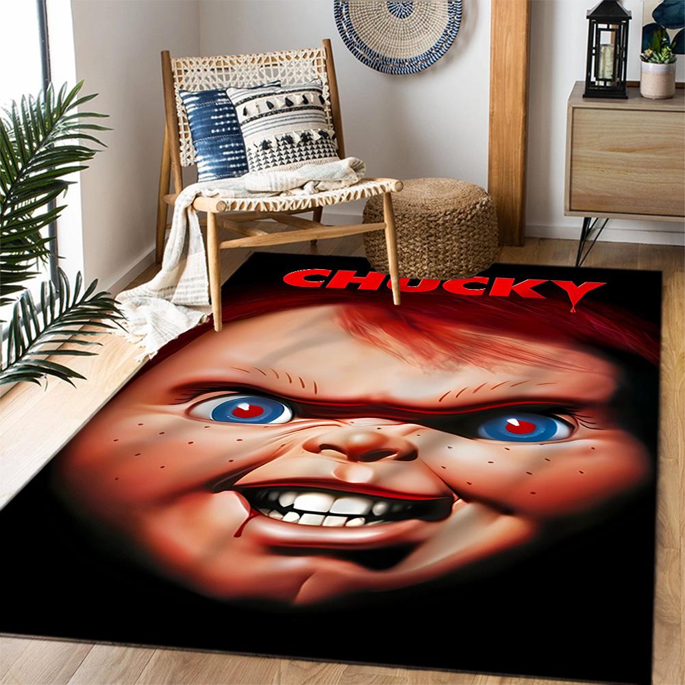 Chucky's Country Adventure Themed Anti-Slip Rugs - Polyester Home Decor, Suitable for Bedrooms, Living Rooms, Doorways, Studios, and Decorations
