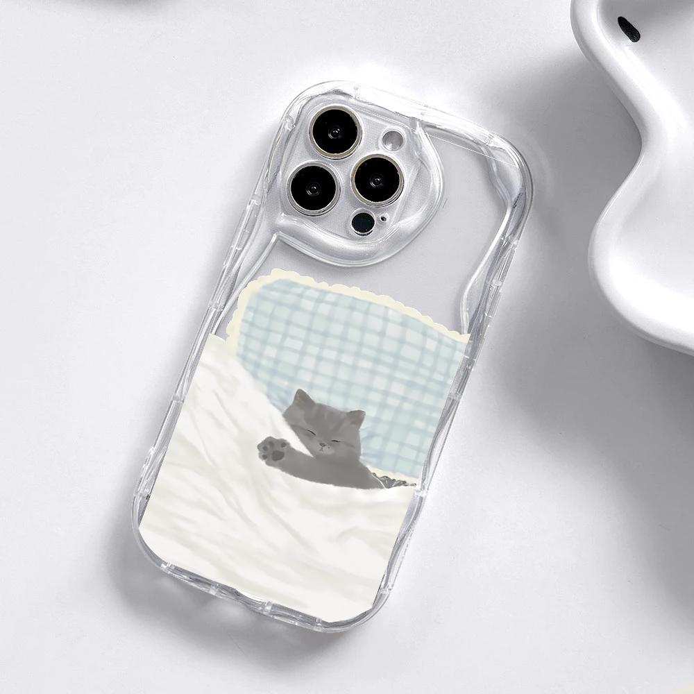 Sleep Dog Cat Couple Phone Case For Samsung Galaxy S21 S20 Plus Ultra S20FE S21FE S23FE S24FE A56 A36 A26 A51 M16 F06 Soft Cover