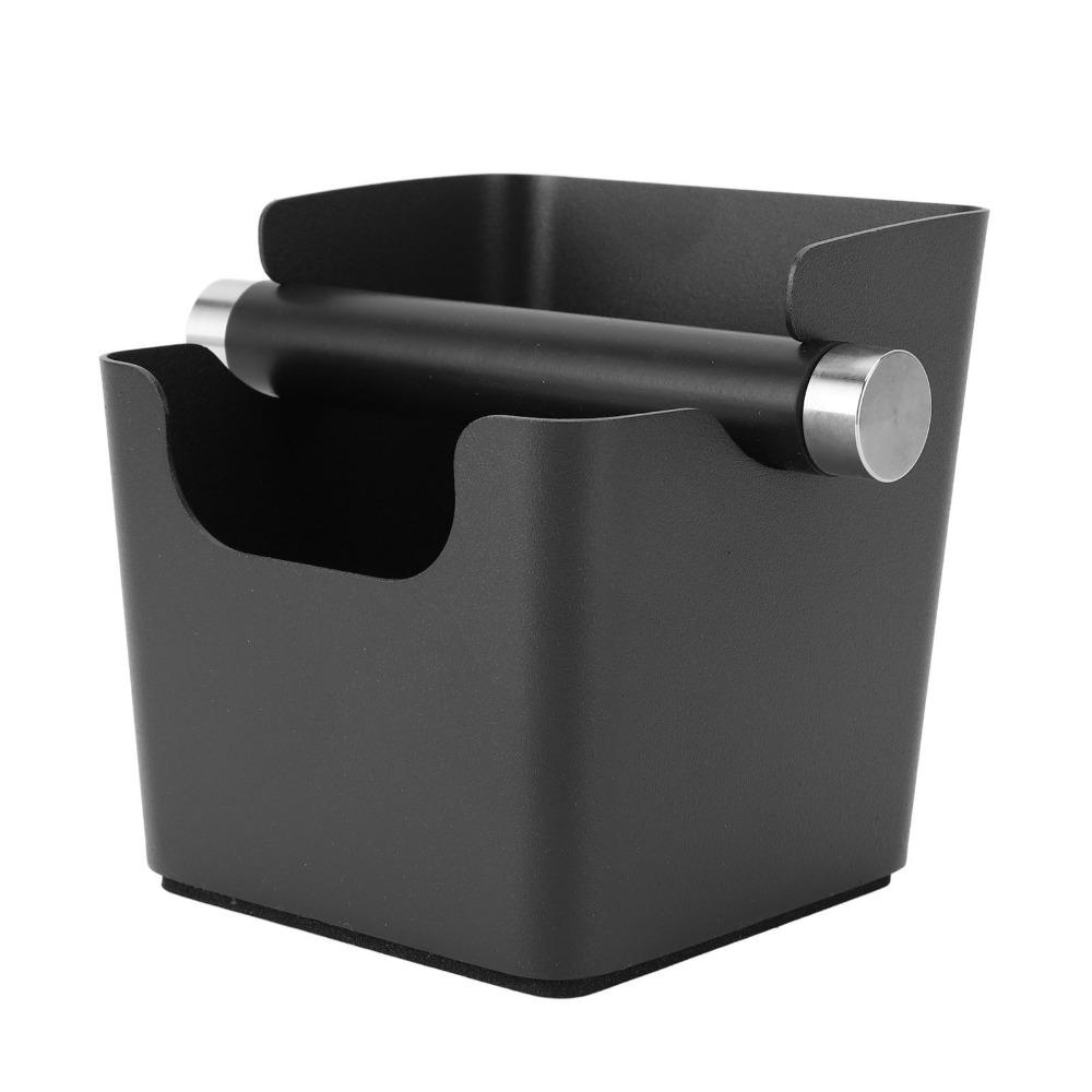 Stainless Steel Espresso Knock Box Removable Knock Bar Coffee Grounds Container Home Use