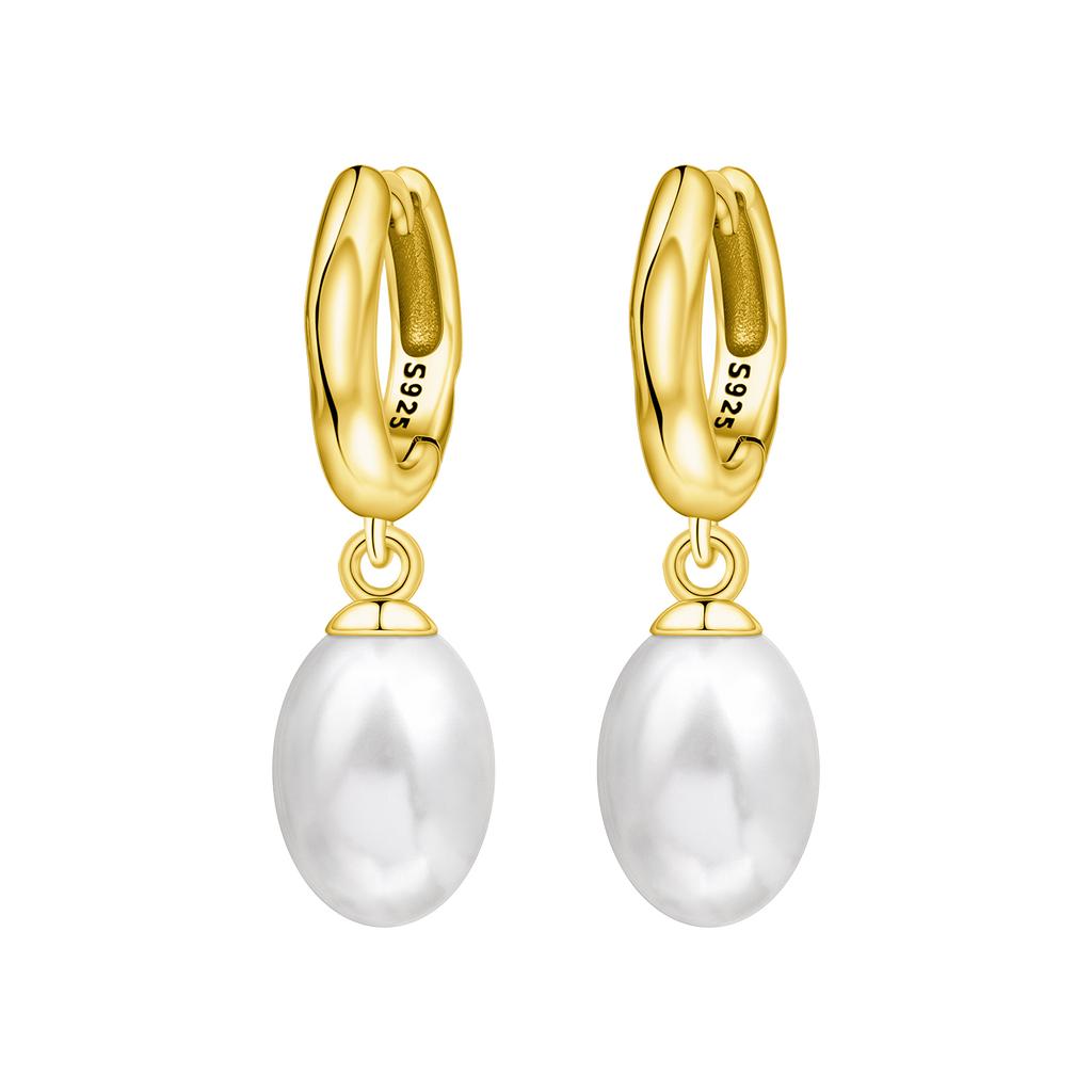 Original 925 Silver Zircon Pink Paw Print Earrings Heart Flower Leaf Design Women Party Jewelry Gift Ear Loops