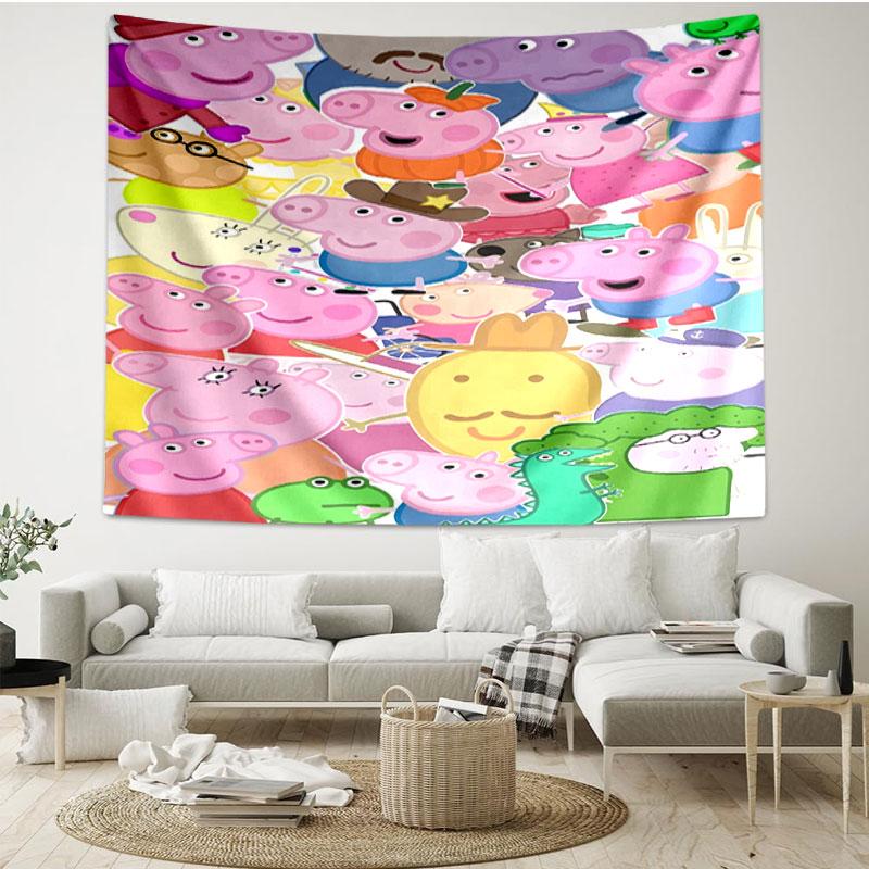 Cartoon animation Print Tapestry - Portable Wall Decor Cloth, for Home, Dorm, Travel, Bedroom, Living Room - Ideal Birthday Housewarming Gift