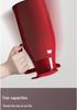 Large Capacity Red Thermos: Ideal for Weddings, Office, or Home Use with Glass Inner Liner