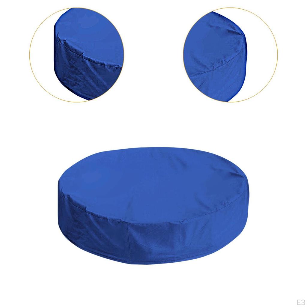 Foldable Round Cover for Above Ground Pools, Ideal Dog Use