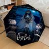 1 Stück Corpse Bride Automatisches Öffnungs-/Schließschirm Kompakter Faltbarer Schirm mit 8-Rippen-Gestell leichtes Design, für Damen/Herren1136A