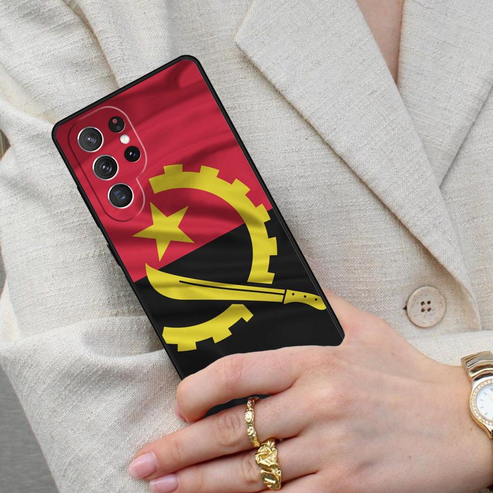 Angola Flag SOFT Cell Phone Case for Samsung Galaxy S26 Ultra S25 S24 S23 S22 S21 S20 Note10 Cover
