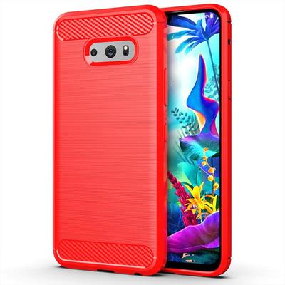 Silicone Case for LG G8X ThinQ V50 Thinq Shockproof Carbon Fiber Phone Cover For Lg V50s Thinq Soft TPU Cases Coque Fundas