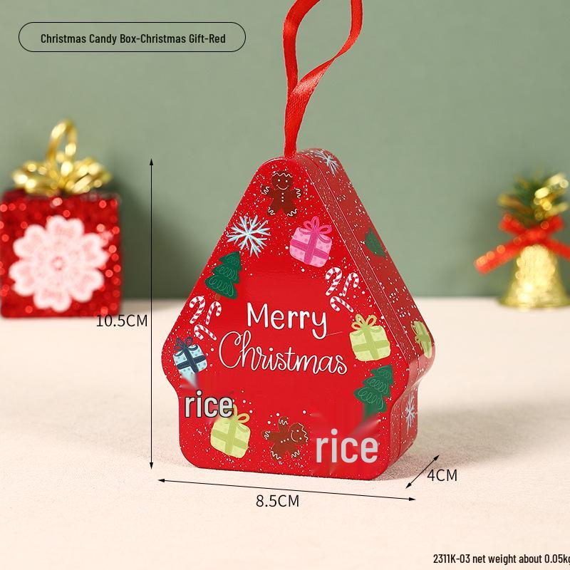 Christmas Gingerbread Man & Santa Claus Tin Cookie and Candy Storage Box