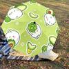 1PC Avocado Rabbit Umbrella-8-Rib Reinforced, Automatic Open, Lightweight & Durable, Cute Fashion Accessory for Outdoor-Y0375