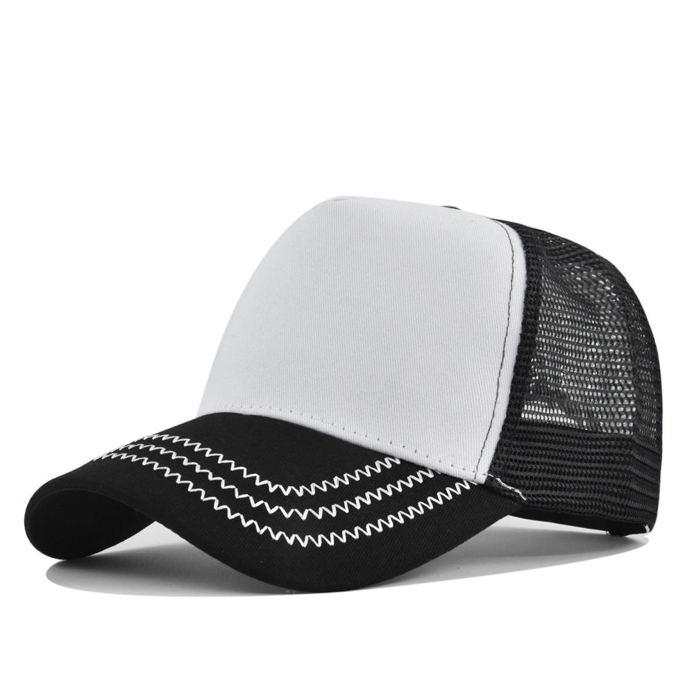 Printed Baseball Cotton Cap Breathable Sun Hat Adjustable Size For Men Women And