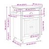 Kitchen Trolley BODO White 72 x 45 x 80 cm