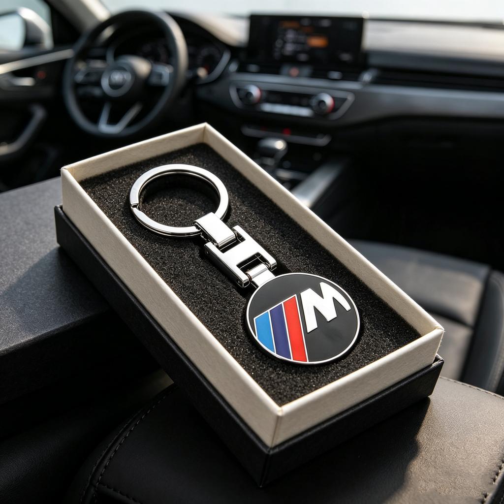 3D Creative Car Badge Keychain Metal Emblem Key Ring For BMW M F10 F20 E83 E90 E92 E93 X1 X5 X6 F30 G03 E43 E63 E84 Accessories pdzp71