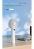 Handheld Mini Cold Compress Fan with Double Blades and Carabiner